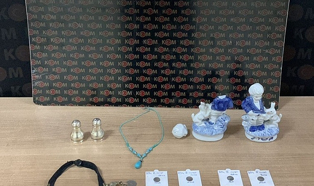 Erzurum Emniyet Müdürlüğü 17 adet tarihi eser ele geçirildi