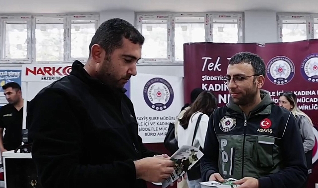 Erzurum Emniyet Müdürlüğü' Ekiplerinden gençlere bilgilendirme