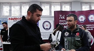 Erzurum Emniyet Müdürlüğü' Ekiplerinden gençlere bilgilendirme