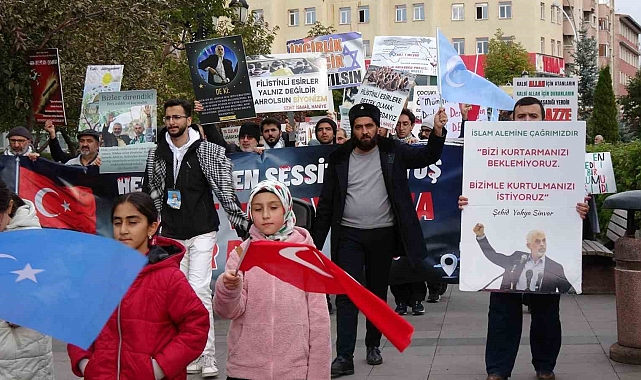 Erzurum'da sağlık çalışanları sessiz yürüyüşlerini 50'nci haftada da sürdürdü