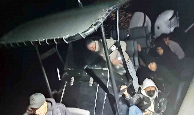 Fethiye’de 14’ü çocuk 33 düzensiz göçmen ve bir göçmen kaçakçısı yakalandı