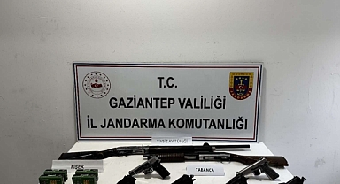 Gaziantep’te 8 adet ruhsatsız silah ele geçirildi