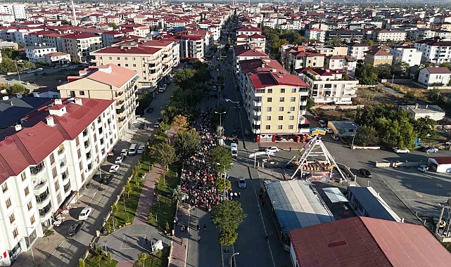 Iğdır'da Gazze'ye düstek yürüyüşü