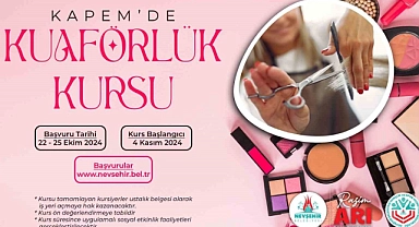 KAPEM’de kuaförlük kursu açılacak