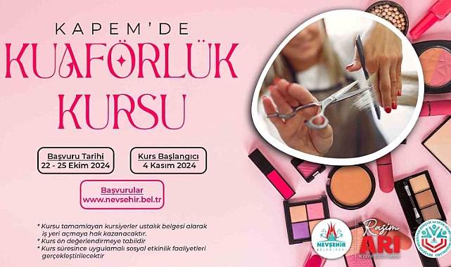 KAPEM’de kuaförlük kursu açılacak