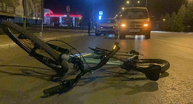 Karaman’da hafif ticari araçla bisiklet çarpıştı: 1 yaralı