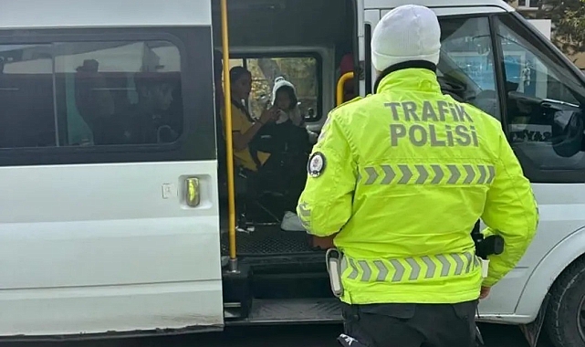 Kars'ta okul servisleri tek tek kontrol ediliyor