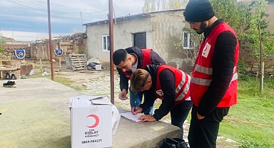 Kızılay’ın Ağrı’daki iyilik mesaisi sürüyor