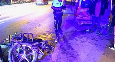 Konya’da hafif ticari araçla motosiklet çarpıştı: 1 yaralı