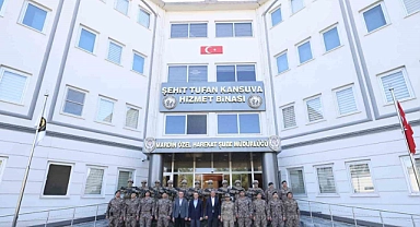Mardin Valisi Akkoyun, kolluk kuvvetleriyle bir araya geldi