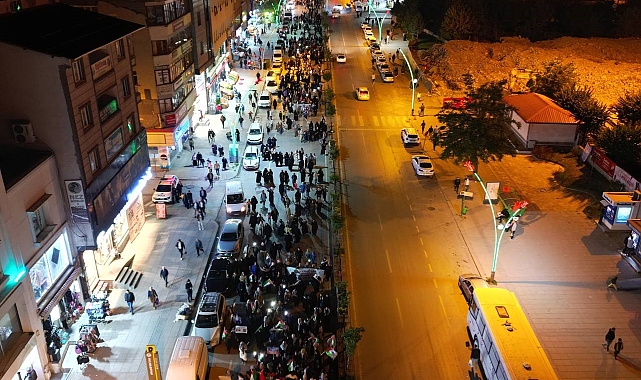 Muş'ta da Filistin'e destek gösterisi düzenlendi