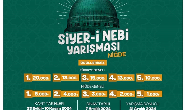 Niğde’de Siyer-i Nebi Yarışması yapılacak