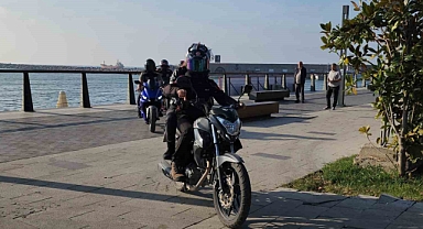 Şiddet mağduru kadının yardım istediği motosikletli karakola böyle yetiştirdi