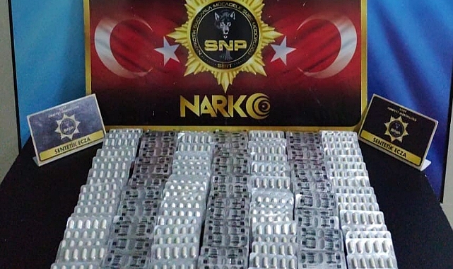 Siirt’te bin 443 uyuşturucu hap ele geçirildi
