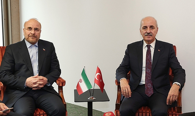 TBMM Başkanı Kurtulmuş, İran İslami Şura Meclisi Başkanı Galibaf ile bir araya geldi