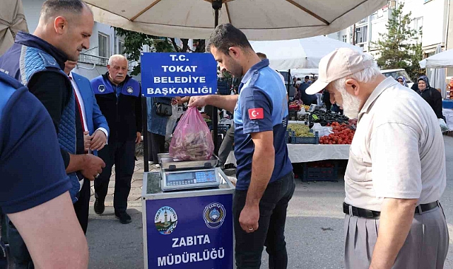 Tokat’ta pazar yerleri denetlendi