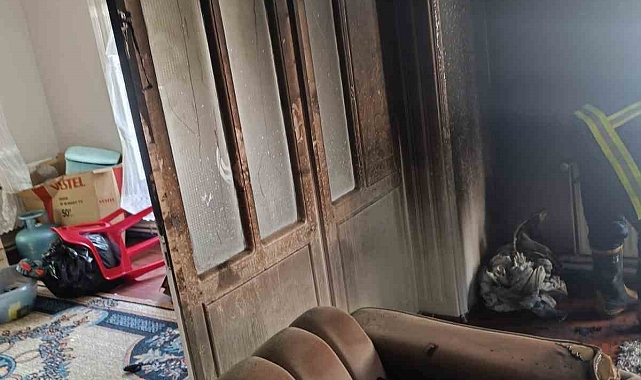 Van Tuşba ilçesinde ev yangını
