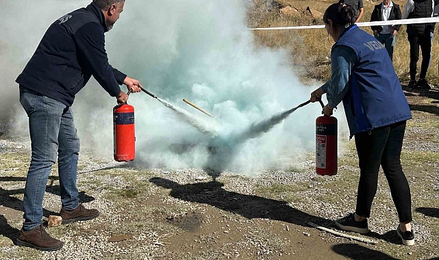 VEDAŞ yangın tatbikatı gerçekleştirdi