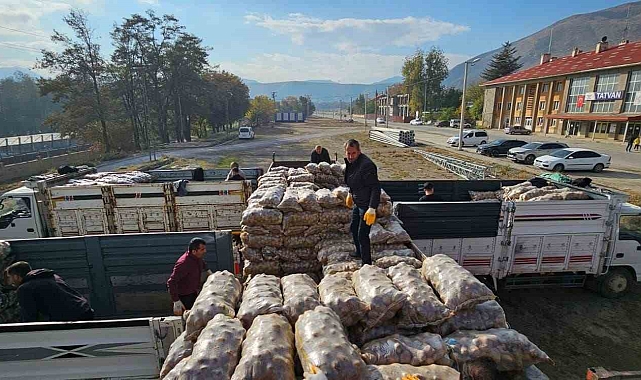 193 ton patates ihtiyaç sahiplerine dağıtıldı