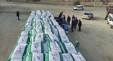 94 çiftçiye yüzde 50 hibeli buğday tohumu dağıtıldı