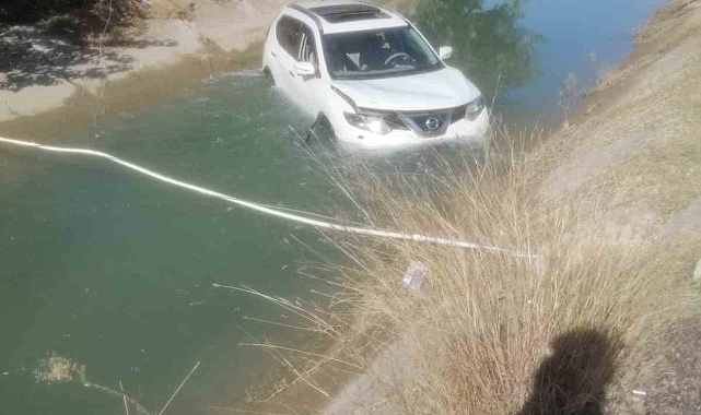 Adana’da cip sulama kanalına düştü