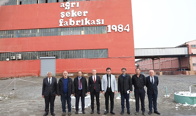 Ağrı Milli Eğitim Müdürü Kökrek, Şeker Fabrikası Müdürü Erdoğan'ı ziyaret etti