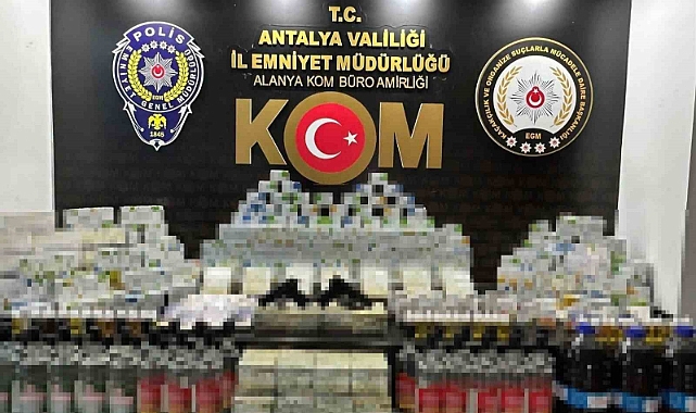 Antalya’da çok sayıda gümrük kaçağı malzeme ele geçirildi, 11 şahsa adli işlem yapıldı