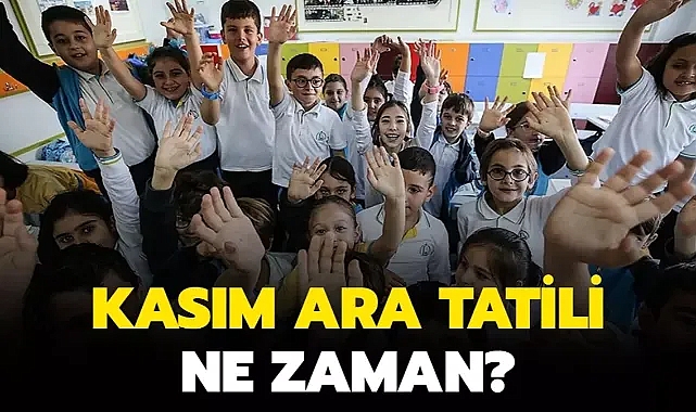 Ara tatil ne zaman, ayın kaçında? MEB Kasım ara tatili tarihleri 2024