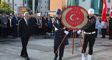 Atatürk Rize’de törenle anıldı