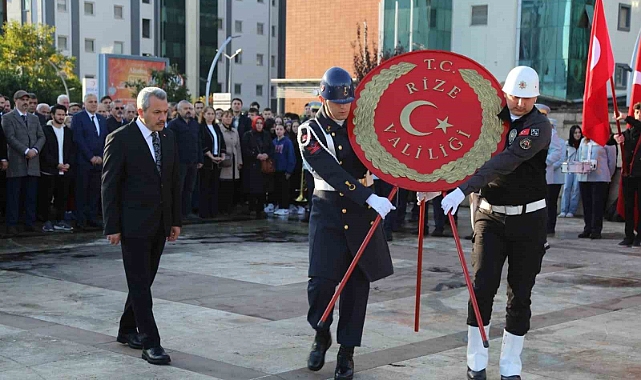 Atatürk Rize’de törenle anıldı