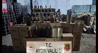 Aydın’da 8 ton sahte sahte zeytinyağı ele geçirildi