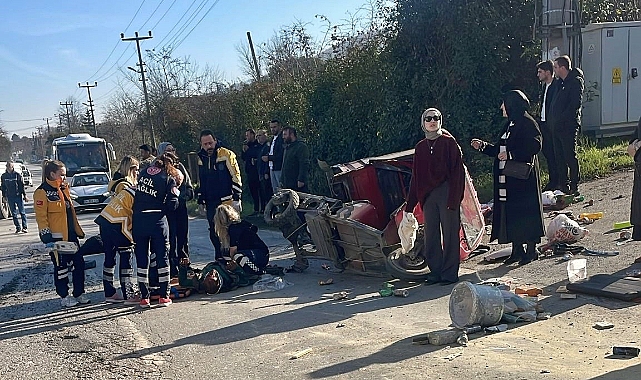 Baba ile oğlu ayıran kazanın ardından olay yerinden kaçan kamyonet sürücüsü tutuklandı