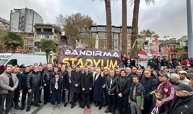 Bandırma'da yeni stat talebi: Binlerce taraftar Bandırmaspor için bir araya geldi