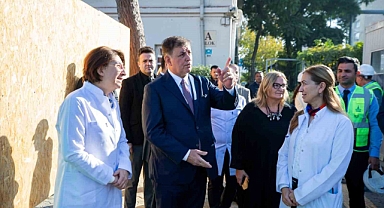 Başkan Tugay’dan Eşrefpaşa Hastanesi incelemesi