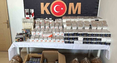 Bingöl’de on binlerce makaron ele geçirildi