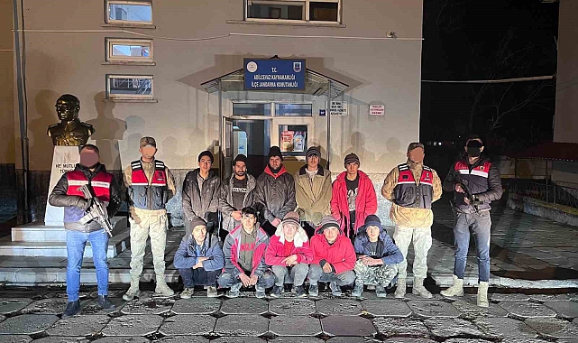 Bitlis'te termal kamerayla tespit edilen 10 göçmen yakalandı
