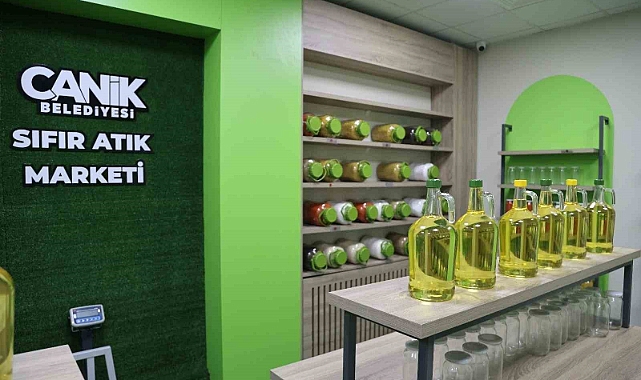 Canik Belediyesi’nden sıfır atık marketi: Atığı getir, alışverişi yap