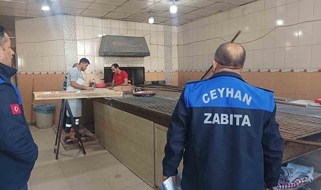 Ceyhan Belediyesi zabıta ekiplerinden denetim