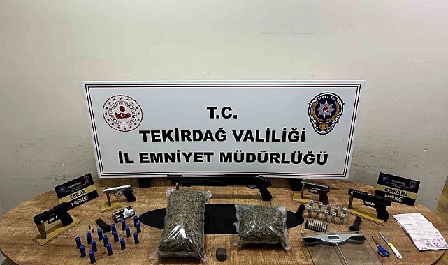 Çorlu’da uyuşturucu ve kaçakçılık operasyonuna 2 tutuklama