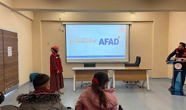 Diyadin'de afet farkındalık eğitimi