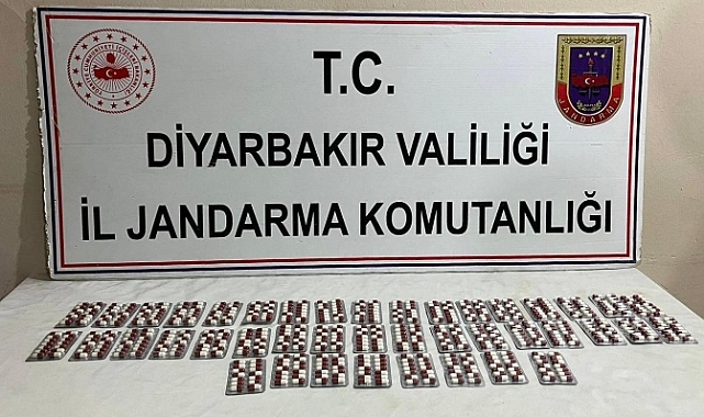 Diyarbakır’da 584 adet uyuşturucu hapla yakalanan zanlı tutuklandı