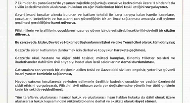 Emine Erdoğan: "İsrail ateşiyle sınanan tüm mazlumların güvene ve hak ettikleri barışa ulaşmaları için kararlılıkla mücadeleye devam edeceğiz"