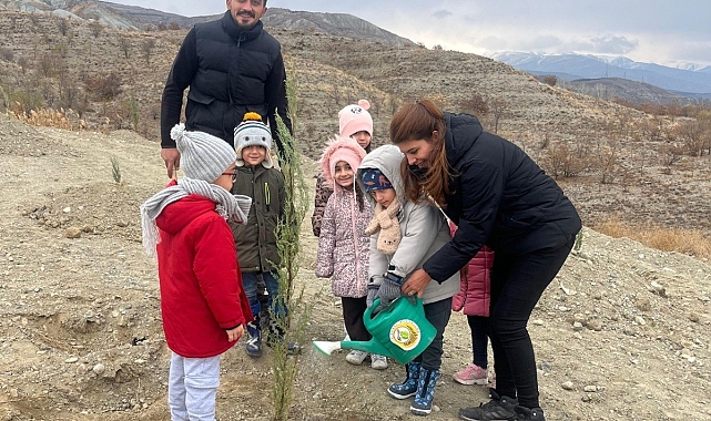 Erzincan'da dağa taşa umut ekiyorlar