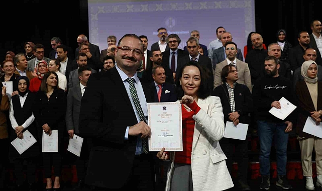 Erzurum Atatürk Üniversitesinde Ekim ayı bilimsel teşvik töreni düzenlendi