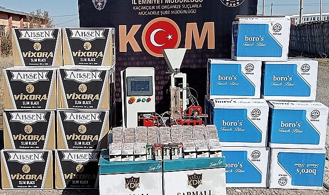 Erzurum'da 500 paket kaçak sigara ele geçirildi