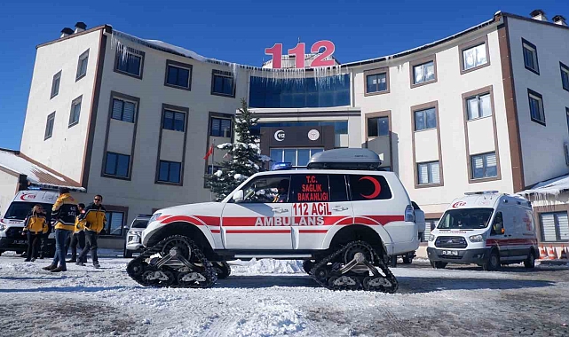 Erzurum'da 112 ekipleri kışa hazır