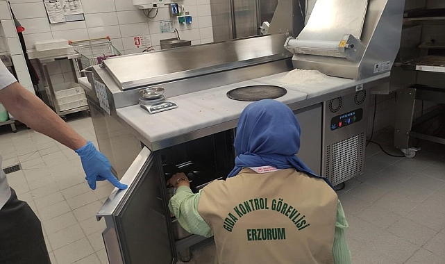Erzurum'da gıda satışı yapan işyerleri denetlendi