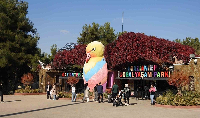 Gaziantep Doğal Yaşam Parkı’na ara tatilde ziyaretçi akını