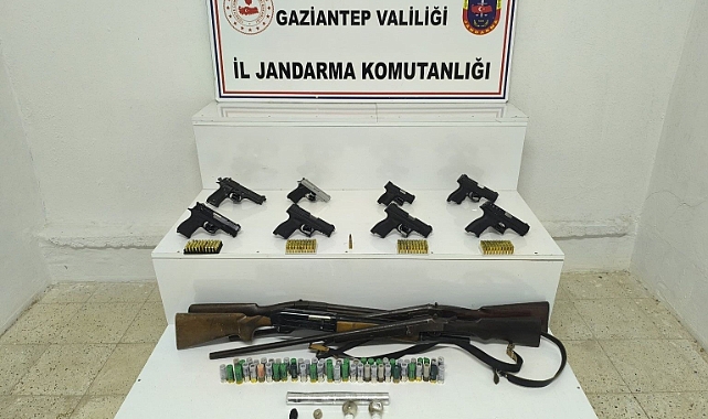 Gaziantep’te silah kaçakçılığı operasyonu