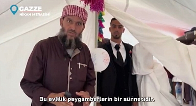 Gazze’de hain saldırıların gölgesinde umutlandıran düğün